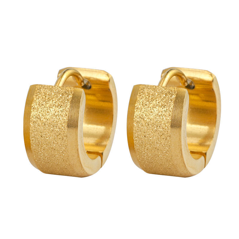 Round Stainless Steel Earrings