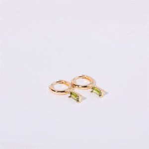 Retro Birthstone Earrings - Stainless Steel