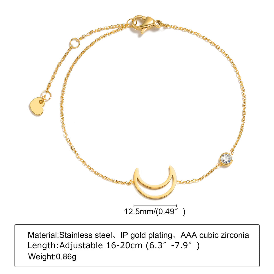 Colorful Zircon Geometric Bracelet