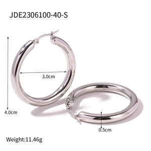 Classic Hoop earring - 18K Gold Stainless Steel