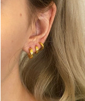 Gold earrings - Stainless steel