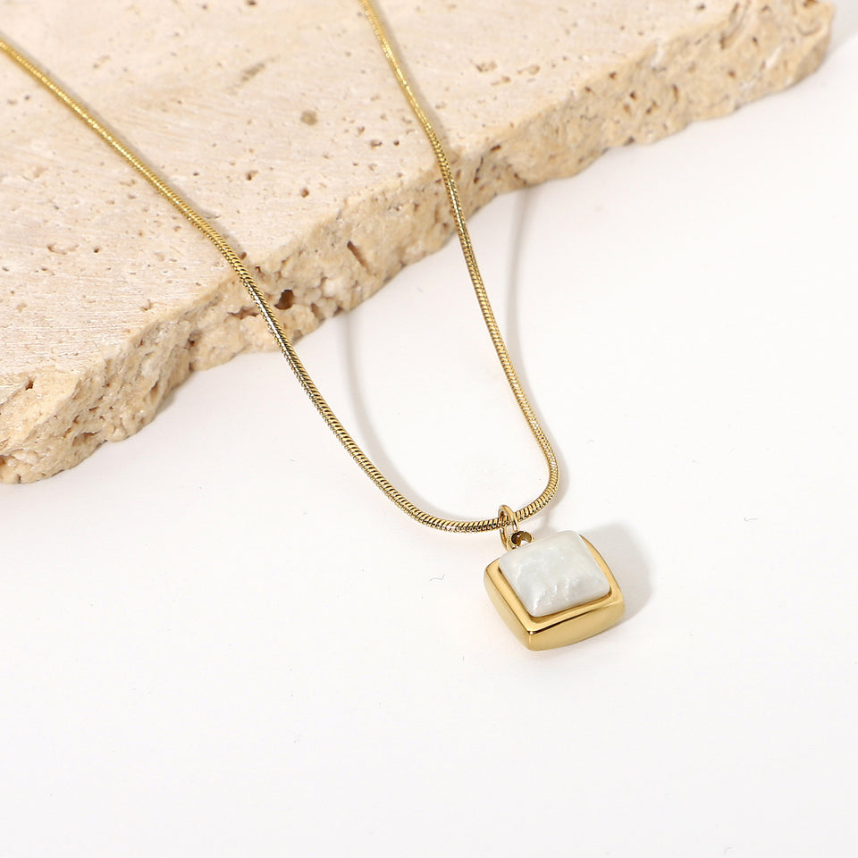 White Jade Pendant Necklace