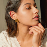 Wing Earrings - 18k Gold Stainless Steel