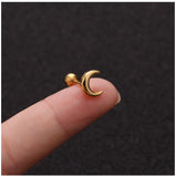 Zircon Round Back Stud earrings