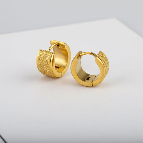 Round Stainless Steel Earrings