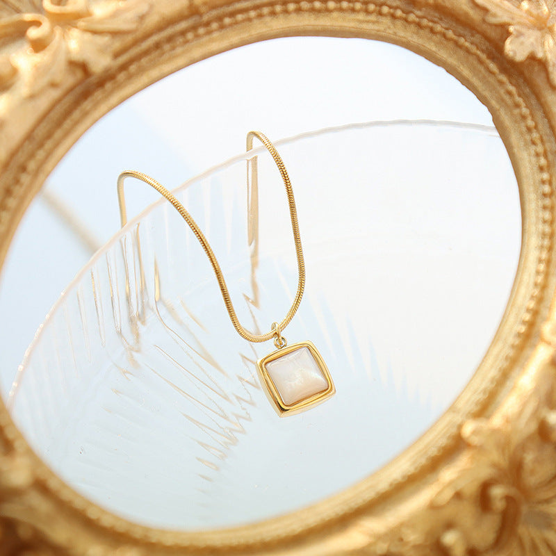 White Jade Pendant Necklace