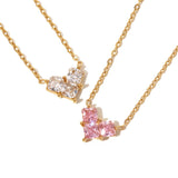 Heart-shaped Zircon Necklace