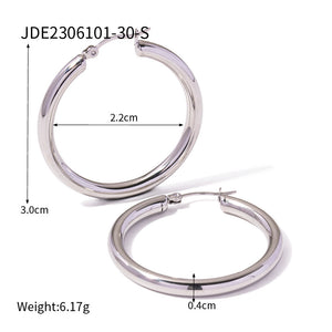 Classic Hoop earring - 18K Gold Stainless Steel