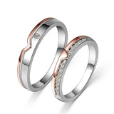 925 Sterling Silver Romantic Couple Rings For Men And Women