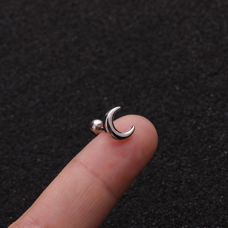 Zircon Round Back Stud earrings