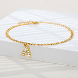 Ancient English Letter Anklet Letter Anklet Spot English Letter Pendant Jewelry