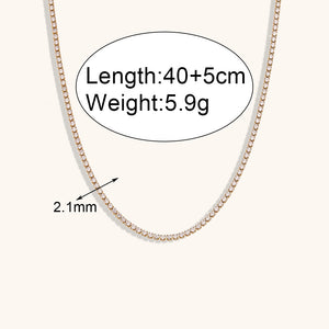 Tennis Chain Necklace and/or Bracelet - Stainless Steel