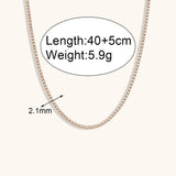 Tennis Chain Necklace and/or Bracelet - Stainless Steel