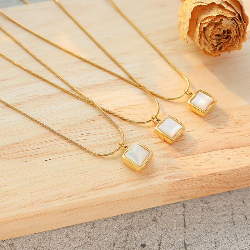 White Jade Pendant Necklace