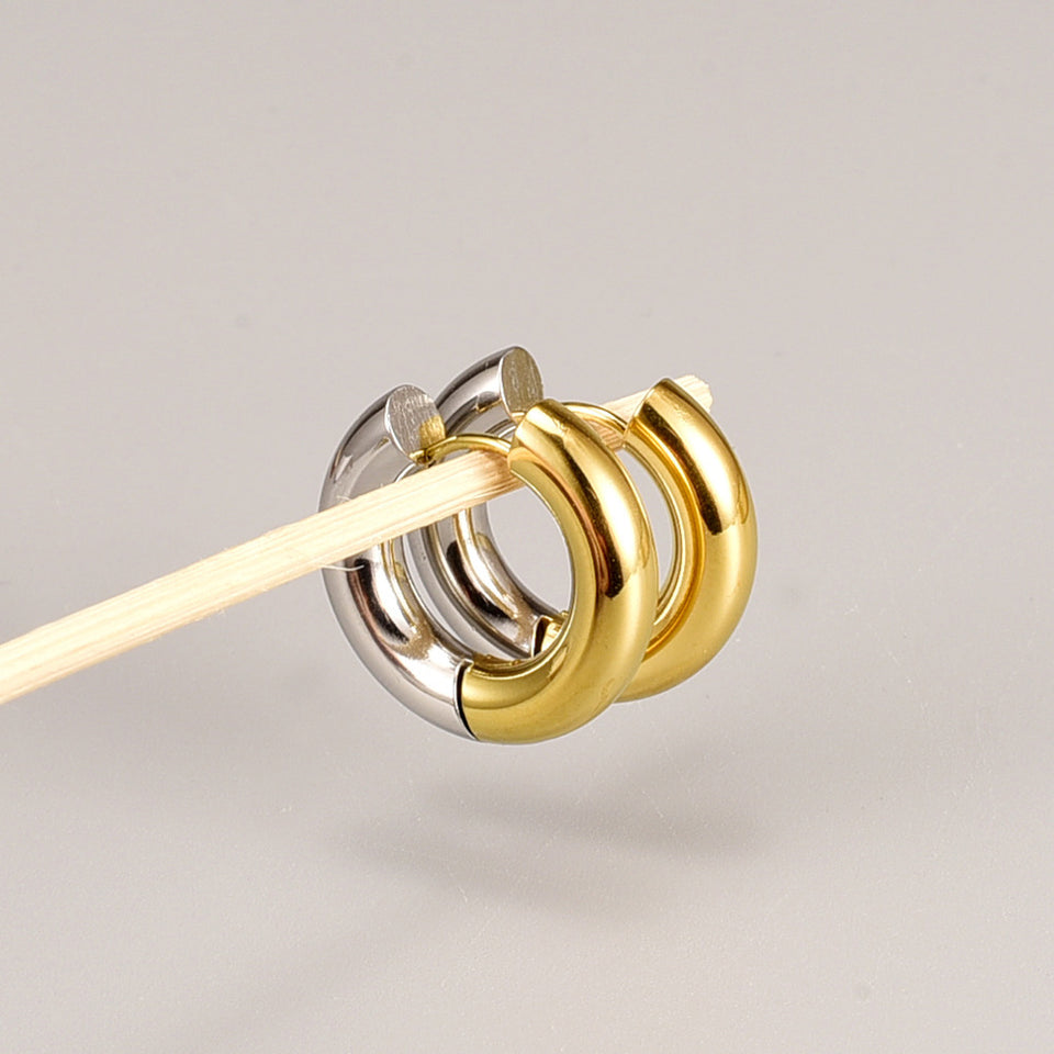 Dual colour Earrings - Stainless steel