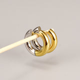 Dual colour Earrings - Stainless steel