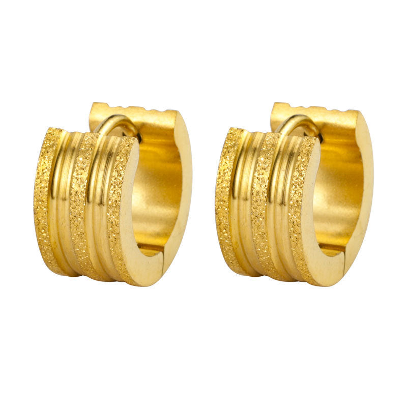 Round Stainless Steel Earrings