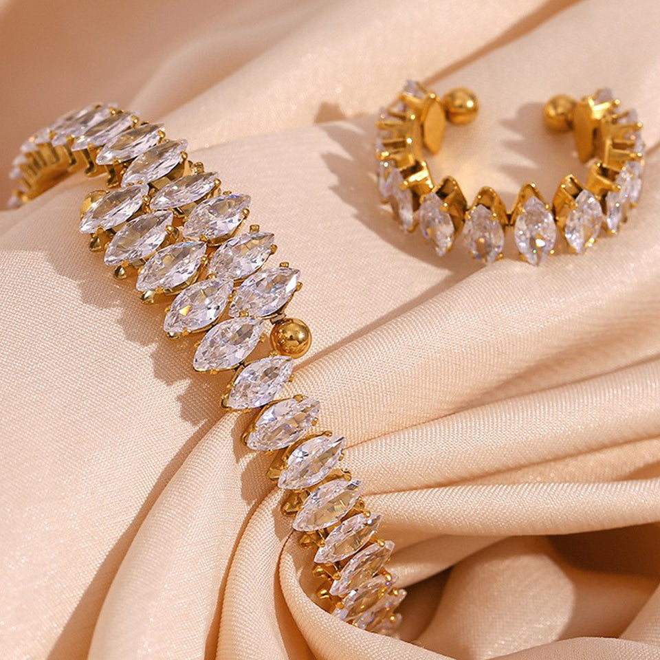 Full Diamond Bracelet & Ring