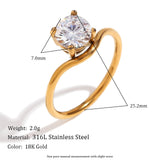 Wave Zirconia Ring