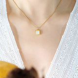 White Jade Pendant Necklace