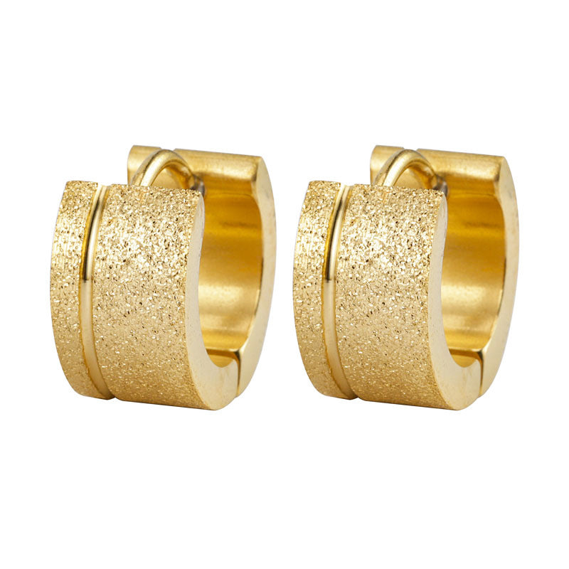 Round Stainless Steel Earrings
