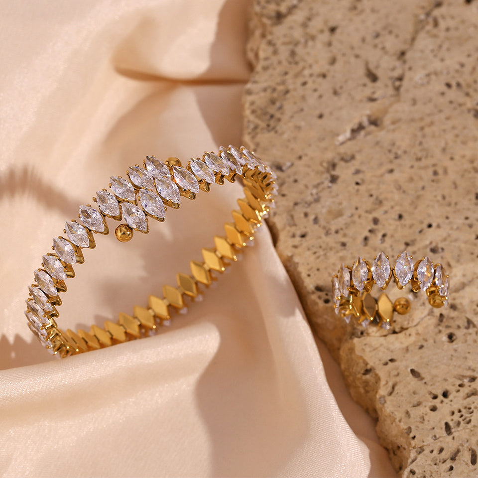 Full Diamond Bracelet & Ring