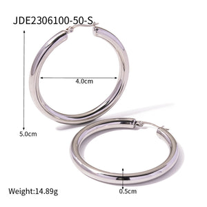 Classic Hoop earring - 18K Gold Stainless Steel
