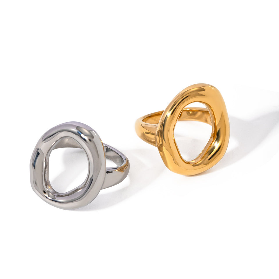 Oval Hollow  Ring