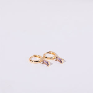 Retro Birthstone Earrings - Stainless Steel