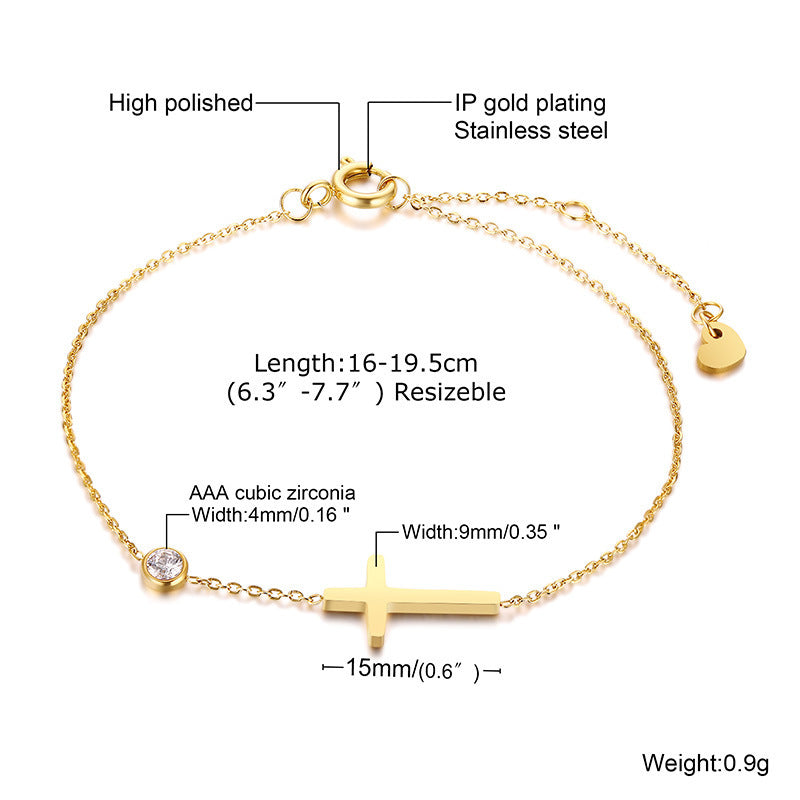 Colorful Zircon Geometric Bracelet