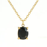 Single Zircon Pendant Necklace