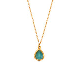 Dropper Opal Pendant Necklace