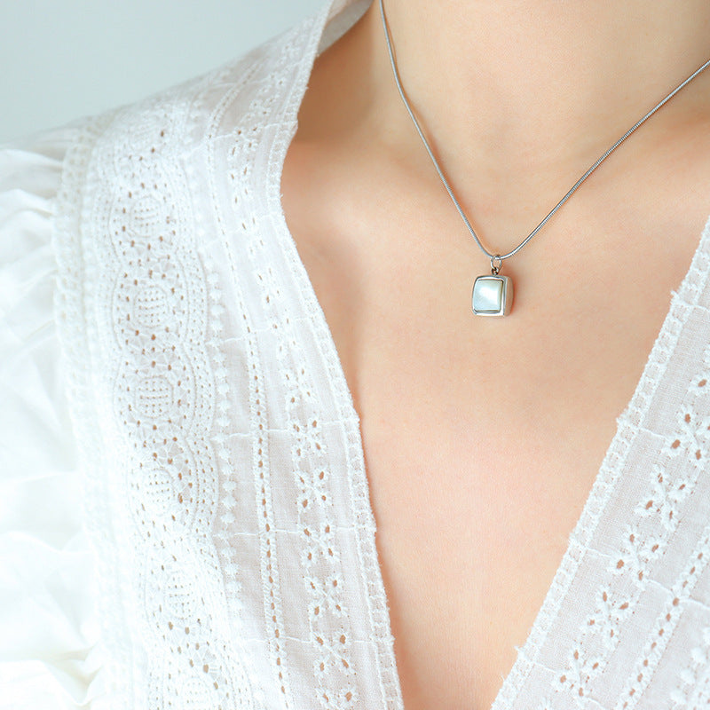 White Jade Pendant Necklace