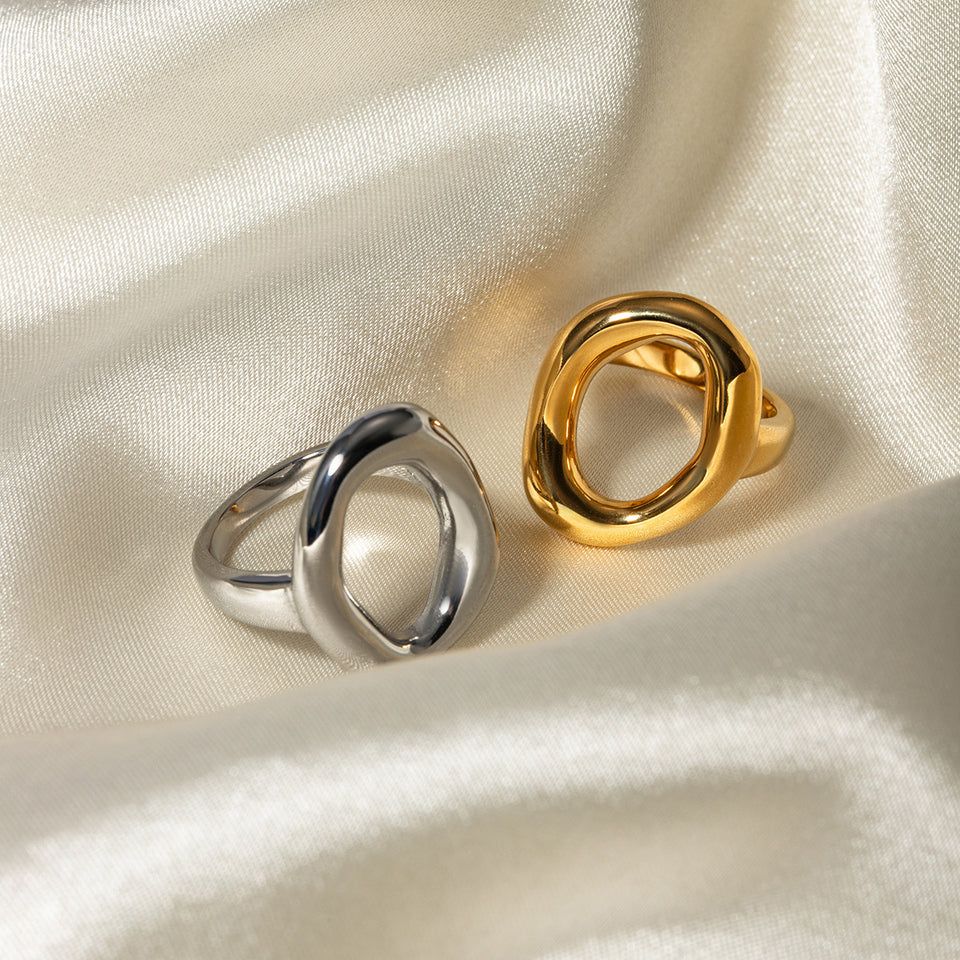 Oval Hollow  Ring