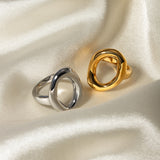 Oval Hollow  Ring