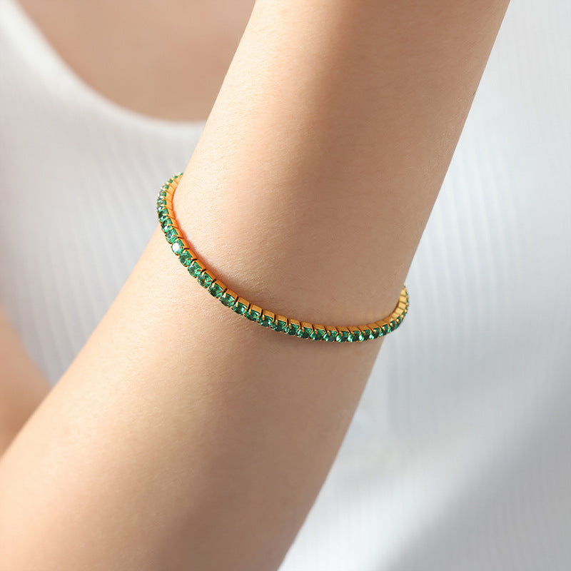 Colorful Tennis Stretch Bracelet