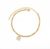 Ancient English Letter Anklet Letter Anklet Spot English Letter Pendant Jewelry
