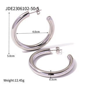 Classic Hoop earring - 18K Gold Stainless Steel
