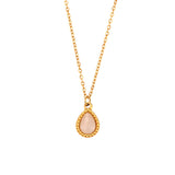Dropper Opal Pendant Necklace