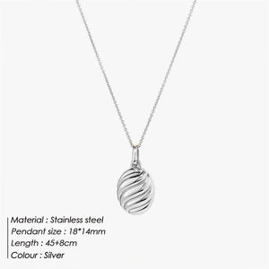 Flat Cocoon Necklace