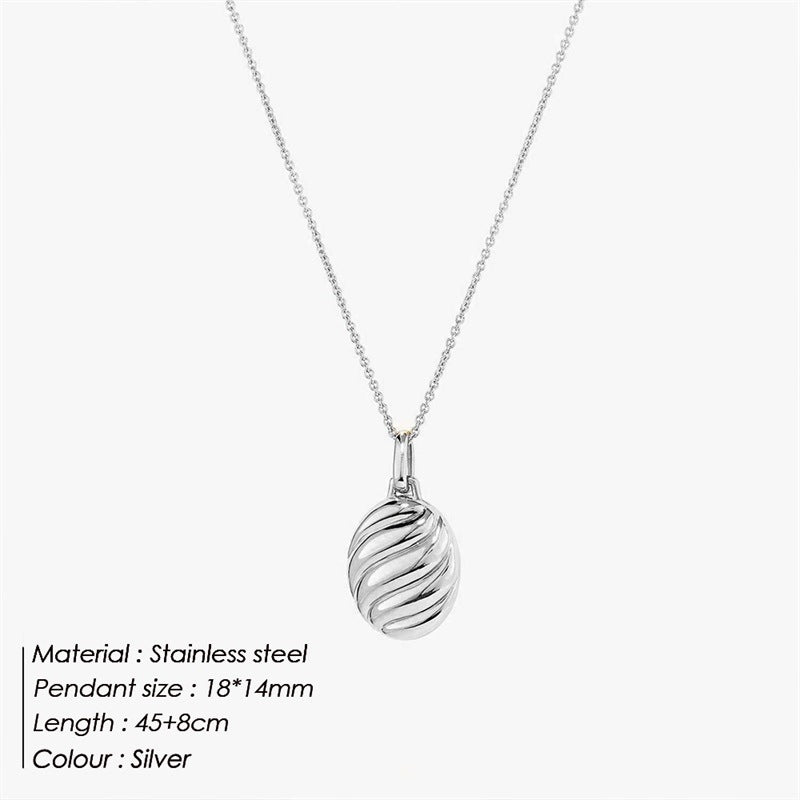 Flat Cocoon Necklace