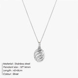 Flat Cocoon Necklace