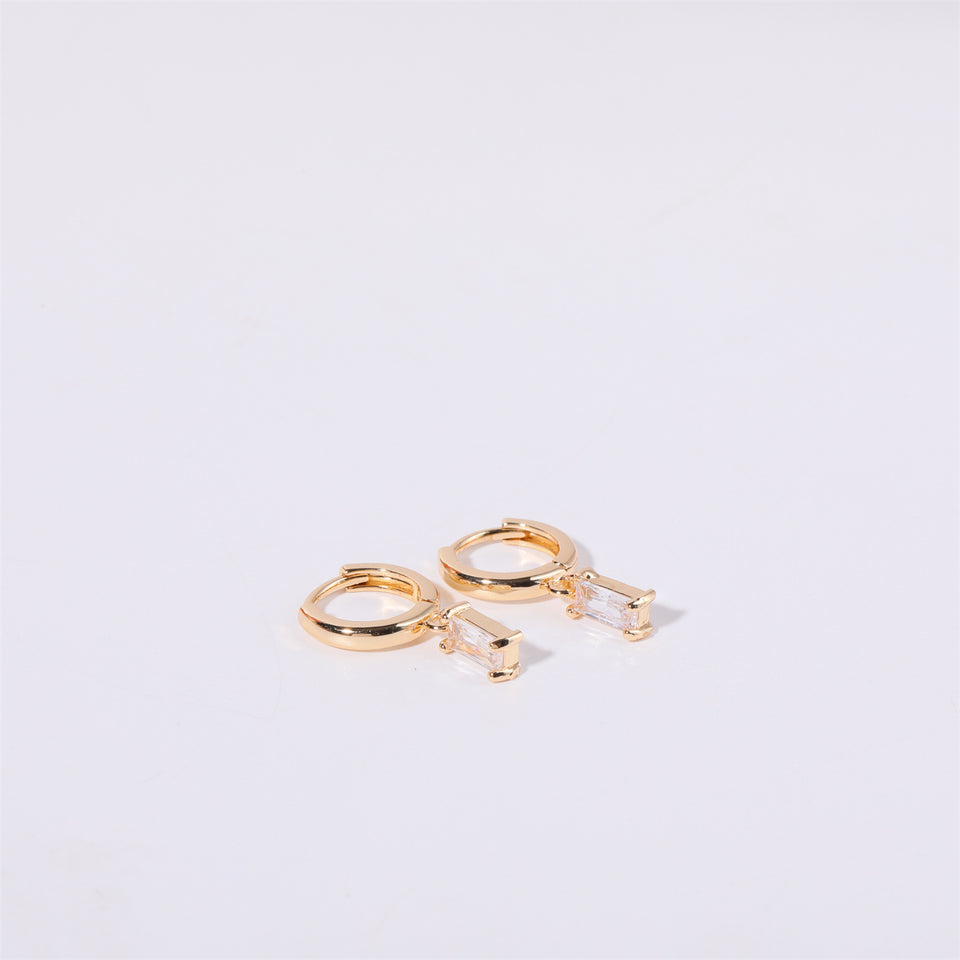 Retro Birthstone Earrings - Stainless Steel