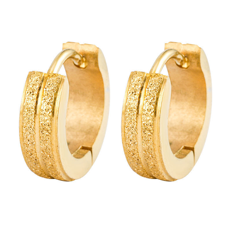 Round Stainless Steel Earrings
