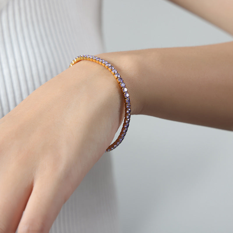 Colorful Tennis Stretch Bracelet