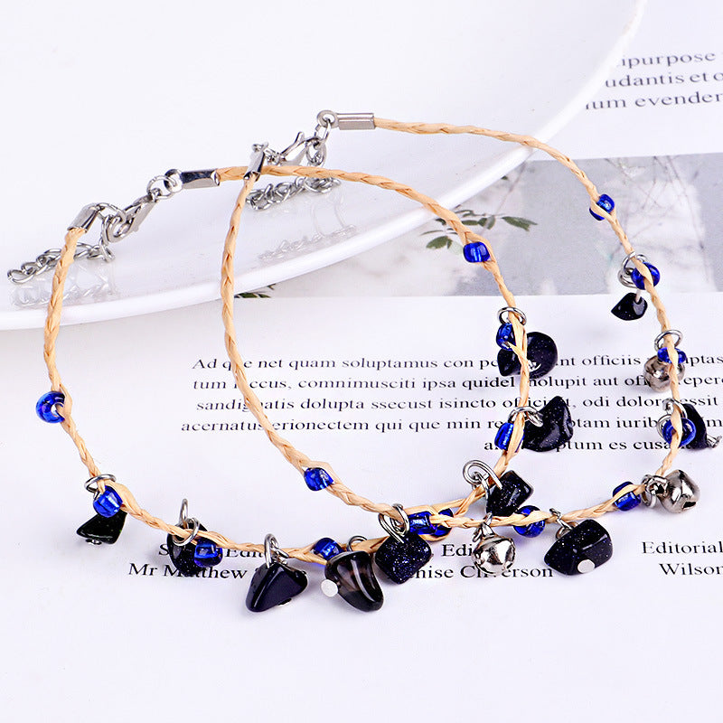 Bohemian Gravel Anklet Bell