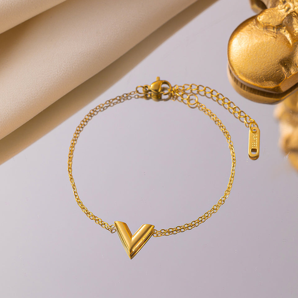 V -Jewelry set - Stainless Steel