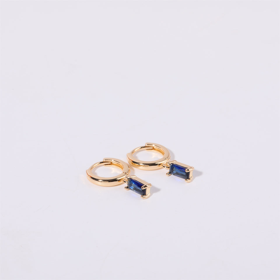 Retro Birthstone Earrings - Stainless Steel