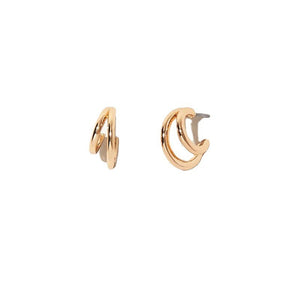 Dual Ring Earring - Stainless Steel