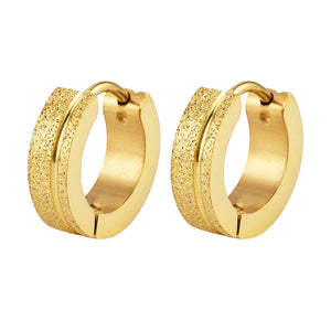 Round Stainless Steel Earrings